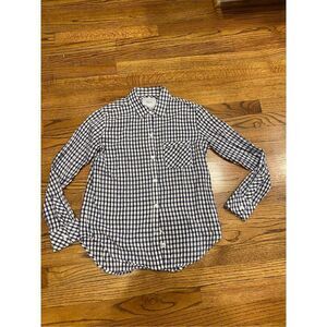 RAILS Navy gingham button down XS